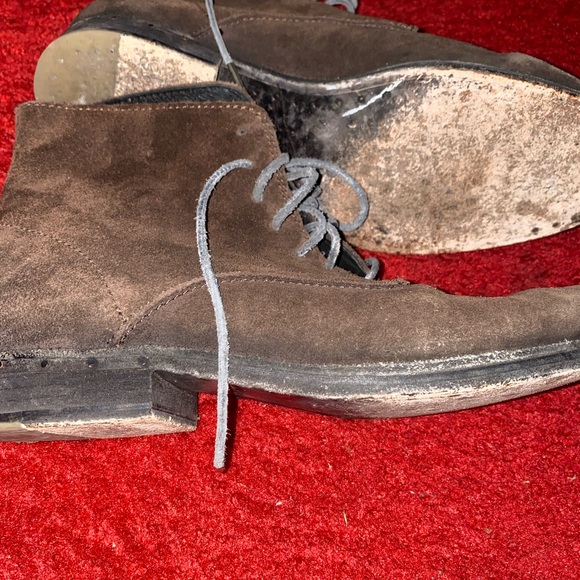 Suede lace up boots main image 4